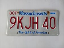2010 Massachusetts License Plate 9KJH 40 The Spirit of America  picture