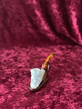Turkish Block Meerschaum Pipe Hand Carved UK Seller Same Day Dispatch Guarantee picture