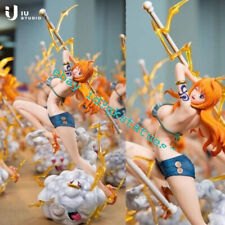 IU Studio One Piece POPMAX Strawhat Nami Resin Painted Figurine Statue in stock picture