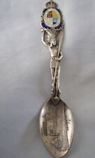 ANTIQUE SOUVENIR STERLING SILVER AND ENAMEL SPOON FROM TORONTO CANADA picture