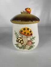 Sears Roebuck 1983 Merry Mushroom 7” Canister Cookie Jar with Lid Japan picture