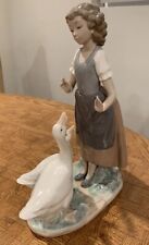 NAO by Lladro Girl with Geese 1980 11