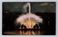 Denver CO-Colorado, Electric Fountain, Vintage Souvenir Postcard picture