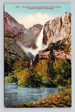 Postcard Yosemite Falls California CA, Antique K8 picture