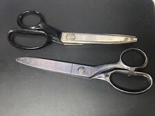 lot of 2 vintage wiss pinking shears cb7lh pink rite vintage picture