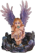 StealStreet SS-G-91592, Purple Winged Angel Fairy Sitting and Blowing Bubbles picture