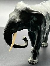 Vintage Cold Painted Marked Austrian Bronze Elephant Statue picture