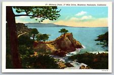 Postcard #57 Midway Point, 17 Mile Drive, Monterey Peninsula, California wb N141 picture