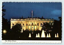 Nighttime The White House Washington D. C. Vintage Scalloped Edges Postcard D3 picture
