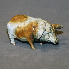 Wonderful Pig Bronze Art Figurine Sculpture Statue Limited Edition Signed Number picture