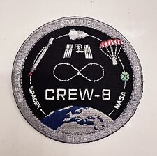 OrIginal NASA SPACEX CREW 8 ISS Mission CREW DRAGON SPACE PATCH 3.5” picture