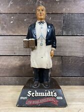 Vintage Schmidt’s Beer Metal Advertising Bartender Bottle Holder picture