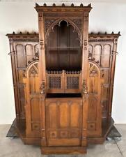 ARRIVES  NOV 2024: 3 AVAILABLE Antique Beautifully Carved Gothic Confessional picture