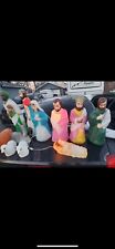 Vintage Empire Complete Nativity Set 11 Piece Christmas Lighted Blow Mold *READ* picture