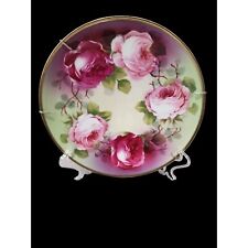 Antique O. & E. G. Royal Austria Signed Hand Painted Rose Plate Circa 1899 -1918 picture