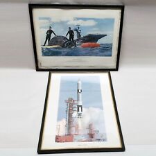 1965 NASA GEMINI SPACECRAFT & LAUNCH Framed McDonnell Aircraft Poster Prints picture