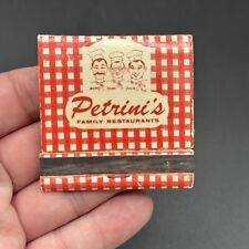 Vintage Matchbook Paper Matches - Petrini's Family Italian Restaurant California picture