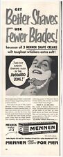 1954 Mennen Shaving Cream Vintage Original Magazine Print Ad picture