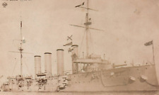 British Royal Navy RPPC Photo HMS Drake  Cruiser c.1910s - 2 picture