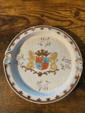 Antique 19th Century Edme Samson French Porcelain armorial Tray - Coat of Arms picture