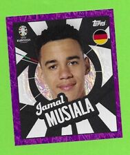 TOPPS Euro 2024 - PTW GER Jamal Musiala - PURPLE / Purple Parallel Rare Sticker picture