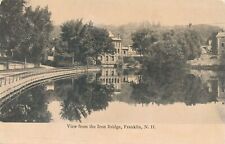 FRANKLIN NH - View From The Iron Bridge Postcard - udb (pre 1908) picture