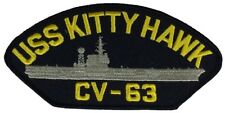 USS KITTY HAWK CV-63 PATCH USN NAVY SHIP AIRCRAFT CARRIER BATTLE CAT picture