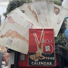 Alberto Vargas 1948 Esquire Magazine Pin Up Calendar w/ Envelope INCOMPLETE picture