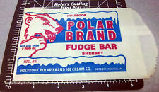 1940s POLAR BRAND fudge bar wrapper, Brilliant colors & graphics, Detroit Mich picture