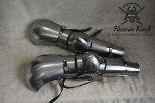 Medieval Steel Arms Armour Pair for SCA Buhurt Combat Steel Pair LARP Armor picture