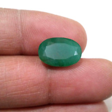 Excellent Zambian Emerald Oval Shape 6.90 Crt Top Green Faceted Loose Gemstone picture