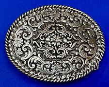 Rhinestone covered western silver tone oval cowgirls 2007 Ariat Belt Buckle picture