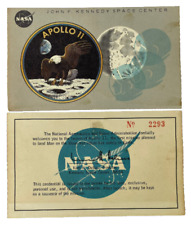 Apollo 11 Ticket 1969 NASA Moon Mission Launch Viewing Kennedy Center Pass AUTH picture