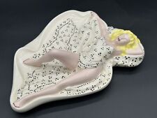 VINTAGE LADY pinup Girl Ashtray Dish Ceramic Marilyn Monroe 40s picture