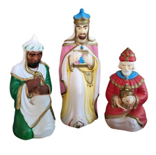 Empire Three Wise Men Christmas Nativity Blow Mold Set of 3 Full Size Vintage picture