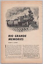 1951 Denver & Rio Grande Western Railroad Article Memories Stories Train History picture