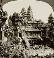 Keystone Stereoview The Ruins of Angkor Wat, Cambodia From 600/1200 Set #919 T3 picture