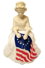 Vintage Avon Betsy Ross USA Flag Figurine Topaze Cologne Bicentennial no box picture