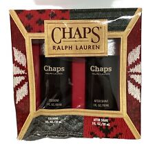 Chaps By Ralph Lauren Set  2 Pc,AFTER SHAVE & COLOGNE 1oz Splash Box Damaged VTG picture