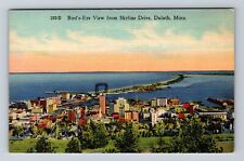 Duluth MN-Minnesota, Aerial From Skyline Drive, Antique, Vintage Postcard picture