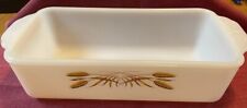 Anchor Hocking Fire King Vintage Golden Wheat Bread Loaf Baking Pan 1 Qt. picture