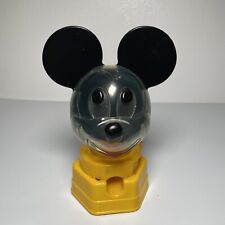 VTG Hasbro 1968 Walt Disney Plastic Mickey Mouse Gumball Machine Yellow USA Made picture