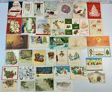 *J* Huge Lot of 37 Vintage Christmas Cards 1920’s-1960’s MCM Used picture