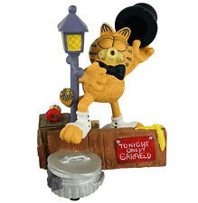 Vintage 90's Garfield Midnight Serenade Jim Davis Danbury Mint Statue Lamp Pole picture