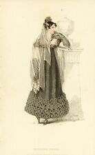 1817 Original Antique Ackermann Repository Of Arts - Fashion Print (48) picture