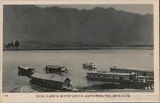 India Srinagar Dhal Lake and mountainous amphitheatre Postcard Vintage Post Card picture