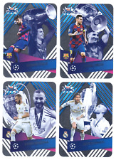 2019-20 x4 Topps Crystal Messi Benzema Ramos UCL Icon Real Madrid FC Barcelona picture