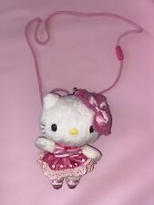 VTG Sanrio Hello Kitty Plush Coin Purse Pink Dress 5” Rare picture