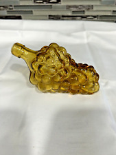 Vintage Amber Glass Grape Cluster Bottle picture