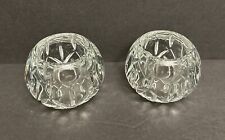 Vintage Pair Homco Made in USA Heavy Crystal 2.5